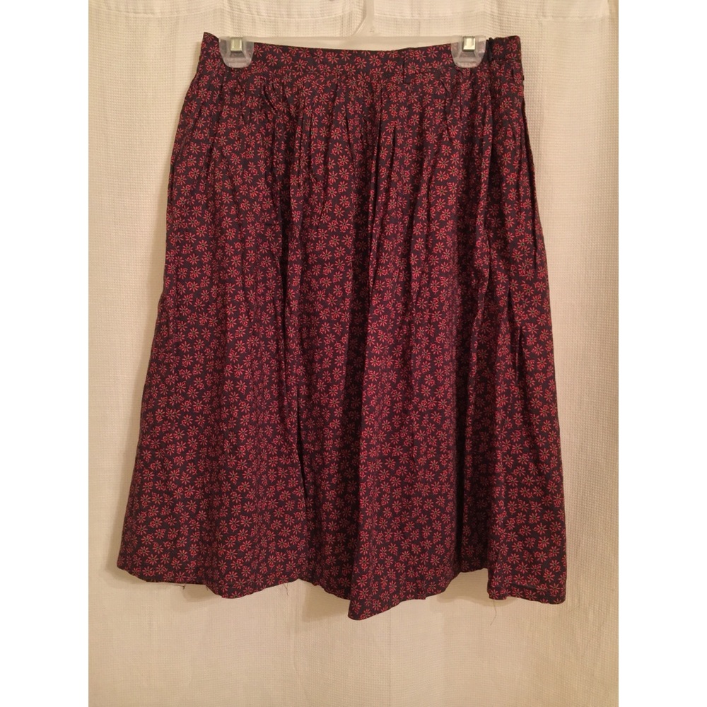 Mid length floral skirt